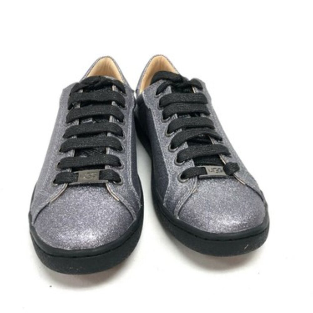 UGG Australia Milo Glitter Black Gunmetal Sneakers Tennis Shoes 1100213 Sz 8.5 - Picture 6 of 10